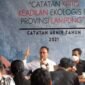 Walhi Lampung menggelar Diskusi Catatan Akhir Tahun 2021 dengan tema Catatan Kritis Keadilan Ekologis di Provinsi Lampung di RPP Cafe, Sumur Batu, Rabu (19/1). Foto: Netizenku.com