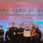 Acara Deklarasi Laskar Ganjar-Puan Provinsi Lampung di Swissbell Hotel, Bandarlampung, Minggu (30/1). Foto: Netizenku.com