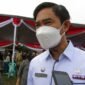 Juru Bicara Satgas Percepatan Penanganan Covid-19 Bandarlampung, Ahmad Nurizki, di Lapangan Sawah Brebes, Tanjungkarang Timur, Rabu (2/2). Foto: Netizenku.com