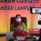 Wali Kota Bandarlampung Eva Dwiana saat konferensi pers di Ruang Rapat Wali Kota, Kamis (3/2). Foto: Netizenku.com