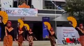 Tangkapan layar video peringatan HUT SMK SMTI Bandarlampung dari akun Instagram @smksmti_bdl.