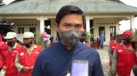 Juru Bicara Satgas Percepatan Penanganan Covid-19 Bandarlampung, Ahmad Nurizki, di GSG Cio-cio Merga Silima, Tanjungsenang, Minggu (6/2). Foto: Netizenku.com