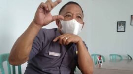 Kepala Dinas Pangan Bandarlampung, I Kadek Sumarta, saat ditemui di ruang kerjanya, Rabu (23/2). Foto: Netizenku.com