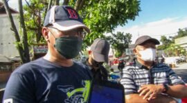 Pj Sekda Kota Bandarlampung Sukarma Wijaya saat ditemui di Wisata Kuliner Taman UMKM Bung Karno, Sabtu (12/3). Foto: Netizenku.com