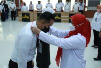 Wali Kota Bandarlampung Eva Dwiana membuka Pelatihan Dasar CPNS Formasi Umum Angkatan I-V Tahun 2020 di Aula Gedung Semergou, Rabu (9/3). Foto: IST