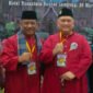 Ketua Umum KBSB Lampung 2022-2027 Afdi Muslim SE (kanan) dan Ketua Dewan Pembina KBSB Lampung 2022-2027 Dr Khaidarmansyah SH MPd (kiri) di Hotel Nusantara, Kota Bandarlampung, Minggu (20/3). Foto: IST