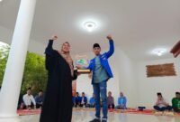 Mbak Nunik bersama Ketua PMII PKC Lampung. Foto: Arsip PMII