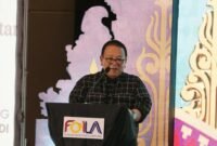 Gubernur Lampung, Arinal Djunaidi ketika menyampaikan sambutan. Foto: Diskominfotik