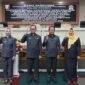Sekdaprov beserta ketua DPRD Lampung. Foto: Diskominfotik