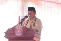 Gubernur Lampung, Arinal Djunaidi, ketika menyampaikan sambutan. Foto: Diskominfotik Lampung. 