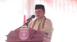 Gubernur Lampung, Arinal Djunaidi, ketika menyampaikan sambutan. Foto: Diskominfotik Lampung. 
