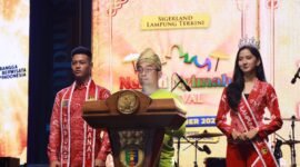 Kepala Dinas Pariwisata Provinsi Lampung, Bobby Irawan, saat menyampaikan sambutan. Foto: Diskominfotik Lampung.