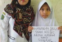 Siswa kelas 4 MI, Arina. Foto: Humas Kemenag Lampung.