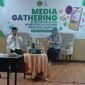 Kepala Kanwil Kemenag Lampung, Puji Raharjo, saat menyampaikan capaian kerja Kemenag Lampung tahun 2023. Foto: Luki