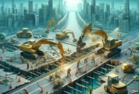 Ilustrasi perbaikan jalan rusak.