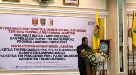 Gubernur Lampung, Arinal Djunaidi, saat menyampaikan sambutan.