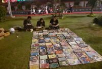 Lampung Ngopi, ketika membuka lapak baca buku di taman kota. Foto: Arsip Luki