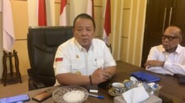 Gubernur Lampung, Arinal Djunaidi, ketika diwawancarai. Foto: Arsip Luki. 