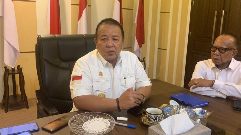 Gubernur Lampung, Arinal Djunaidi, ketika diwawancarai. Foto: Arsip Luki. 