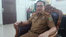 Kepala Dinas Koperasi dan UMKM Provinsi Lampung, Syamsurizal, ketika diwawancarai. Foto: Luki