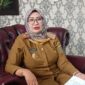 Kepala Dinas Peternakan dan Kesehatan Hewan Provinsi Lampung, Lili Mawarti, ketika diwawancarai di kantornya. Foto: Arsip Luki. 