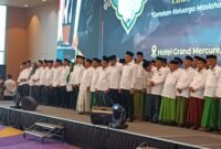 Jajaran PWNU Lampung ketika dilantik. Foto: Luki.