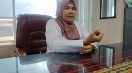 Kepala Dinas PPPA Bandarlampung, Maryamah, ketika diwawancarai di Kantor, Rabu (31/1). Foto: Luki. 