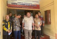 Gubernur Lampung, Arinal Djunaidi, dan stakeholder terkait ketika diwawancarai awak media, Jumat (16/2). Foto: Luki. 