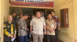 Gubernur Lampung, Arinal Djunaidi, dan stakeholder terkait ketika diwawancarai awak media, Jumat (16/2). Foto: Luki. 