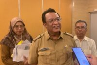 Sekretaris Bappeda Provinsi Lampung Lianurzen, ketika diwawancarai awak media. Foto: Arsip Luki.