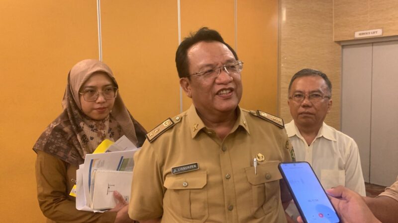 Sekretaris Bappeda Provinsi Lampung Lianurzen, ketika diwawancarai awak media. Foto: Arsip Luki.