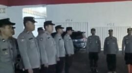 Foto: Jaga situasi yang aman dan kondusif di wilayah hukumnya, Polsek Talangpadang apel Gabungan Ops Cipta Kondisi. (Arj/NK)
