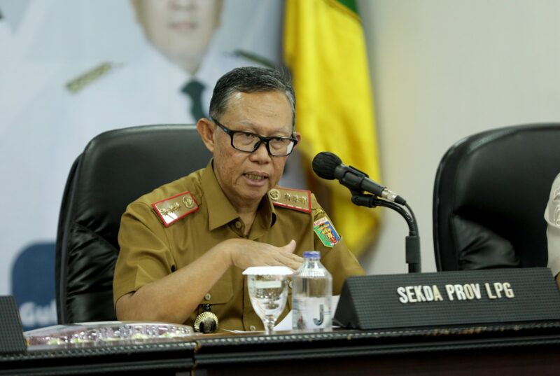 Sekretaris Pemprov Lampung, Fahrizal Darminto. Foto: Humas Pemprov. 
