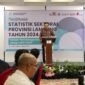 Kepala BPS Lampung, Atas Parlindungan Luning, ketika menyampaikan sambutannya. Foto: BPS