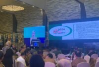 Kepala Bapeda Lampung, Elvira Umihanni, ketika menyampaikan sambutan pada ada musrenbang. Foto: Luki