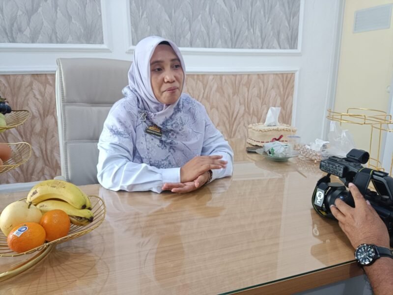 Kepala UPTD BPK2LP, Christin Septriansyah ketika diwawancarai. Foto: Arsip Luki.