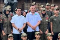 Umar Ahmad bersama Moeldoko, Kepala Staf Kepresidenan, di Tubaba.