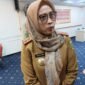 Kepala Bapeda Lampung, Elvira Umhami, ketika diwawancarai. Foto: Luki. 
