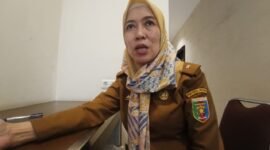 Ketua GLS Lampung, Linda Krisnawati, ketika diwawancarai. Foto: Luki. 