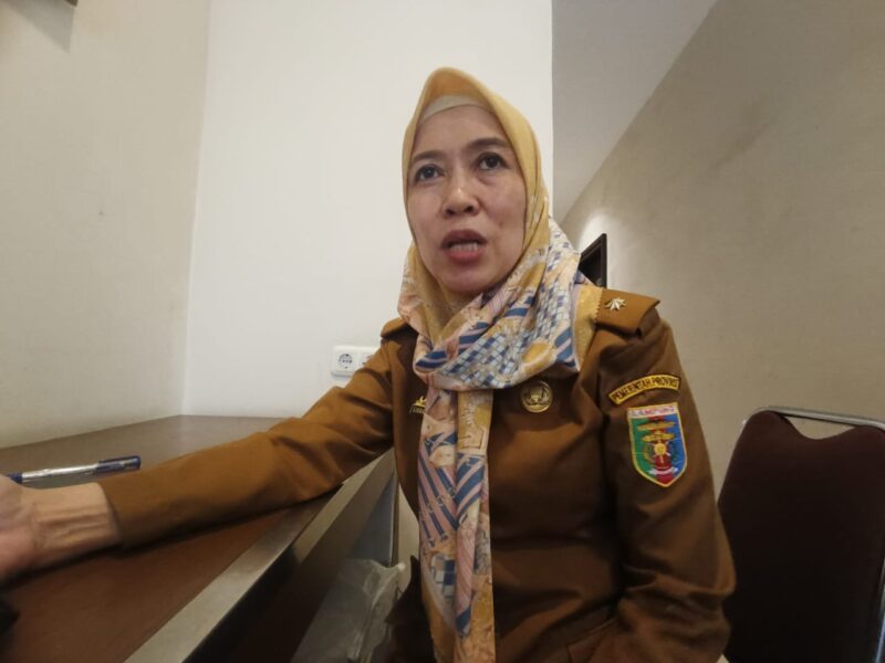 Ketua GLS Lampung, Linda Krisnawati, ketika diwawancarai. Foto: Luki. 