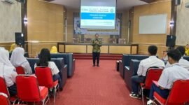 sambutan kepsek Farid Hardiana, S.E. M.Ak.  sekaligus membuka acara.