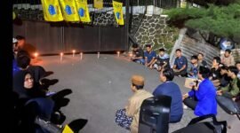 PMII Bandarlampung ketika melakukan yasinan. Foto: Luki. 