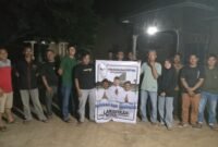 Warga Tiyuh Tirta Kencana Kecamatan Tulangbawang Tengah mendeklarasikan diri menjadi Relawan Sahabat NONA (Novriwan Jaya-Nadirsyah) untuk mendukung dan memenangkan keduanya menjadi Bupati dan Wakil Bupati Tubaba pada Pilkada 27 November 2024 mendatang. (Arie/NK)