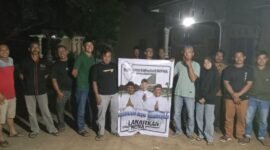 Warga Tiyuh Tirta Kencana Kecamatan Tulangbawang Tengah mendeklarasikan diri menjadi Relawan Sahabat NONA (Novriwan Jaya-Nadirsyah) untuk mendukung dan memenangkan keduanya menjadi Bupati dan Wakil Bupati Tubaba pada Pilkada 27 November 2024 mendatang. (Arie/NK)