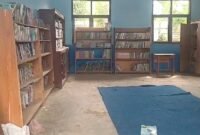 Ruang Lab Komputer SDN 7 Pesawaran dialih fungsikan menjadi tempat penyimpanan buku bekas. (Soheh/NK)
