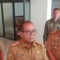 Pj. Gubernur Lampung, Samsudin, ketika diwawancarai awak media. Foto: Luki.