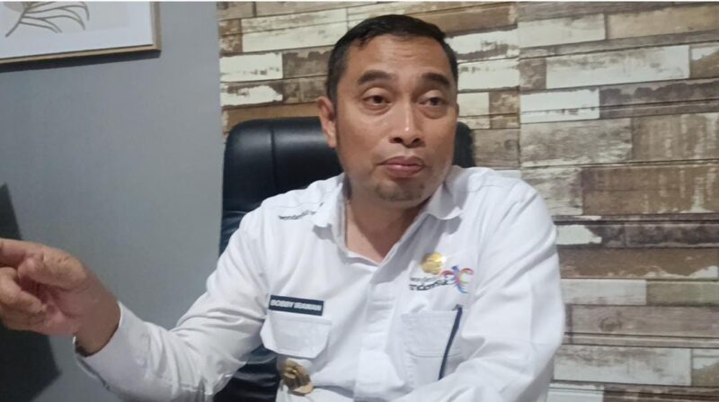Kepala Disparekraf Lampung, Bobby Irawan, ketika diwawancarai awak media. (Foto: Luki) 