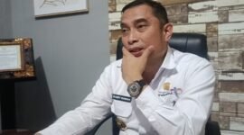 Kepala Disparekraf Lampung, Bobby Irawan, ketika diwawancarai awak media. (Foto: Luki) 