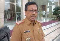 Kepala Dinas Ketahanan Pangan, Tanaman Pangan dan Hortikultura (KPTPH) Provinsi Lampung, Bani Ispriyanto, ketika diwawancarai. (Foto: Arsip Luki) 