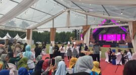 Perhelatan lomba memasak dalam rangkaian K-Fest 2024. (Foto: Luki) 